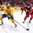 MONTREAL, CANADA - JANUARY 4: Sweden's Rasmus Dahlin #8 and Canada's Taylor Raddysh #16 battle for the puck during semifinal round action at the 2017 IIHF World Junior Championship. (Photo by Andre Ringuette/HHOF-IIHF Images)

